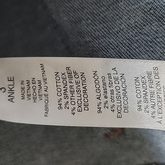 Chico's Perfect Stretch Girlfriend Slim Leg Ankle Jeans Size 16 - Picture 8 of 9